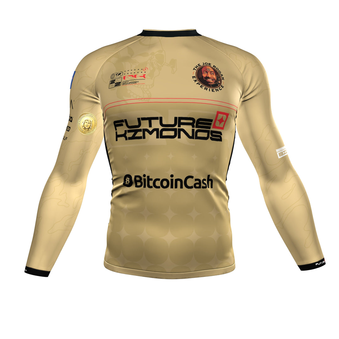 Gordon Ryan ADCC 2022 - Gold Long Sleeve Rash Guard
