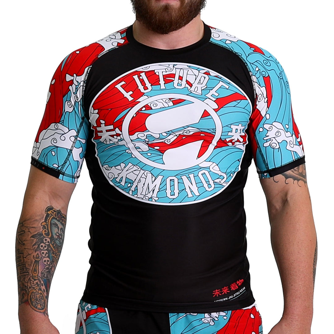 Blood In The Water - Short Sleeve Rash Guard