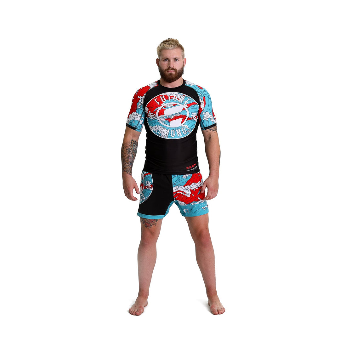 Blood In The Water - Short Sleeve Rash Guard