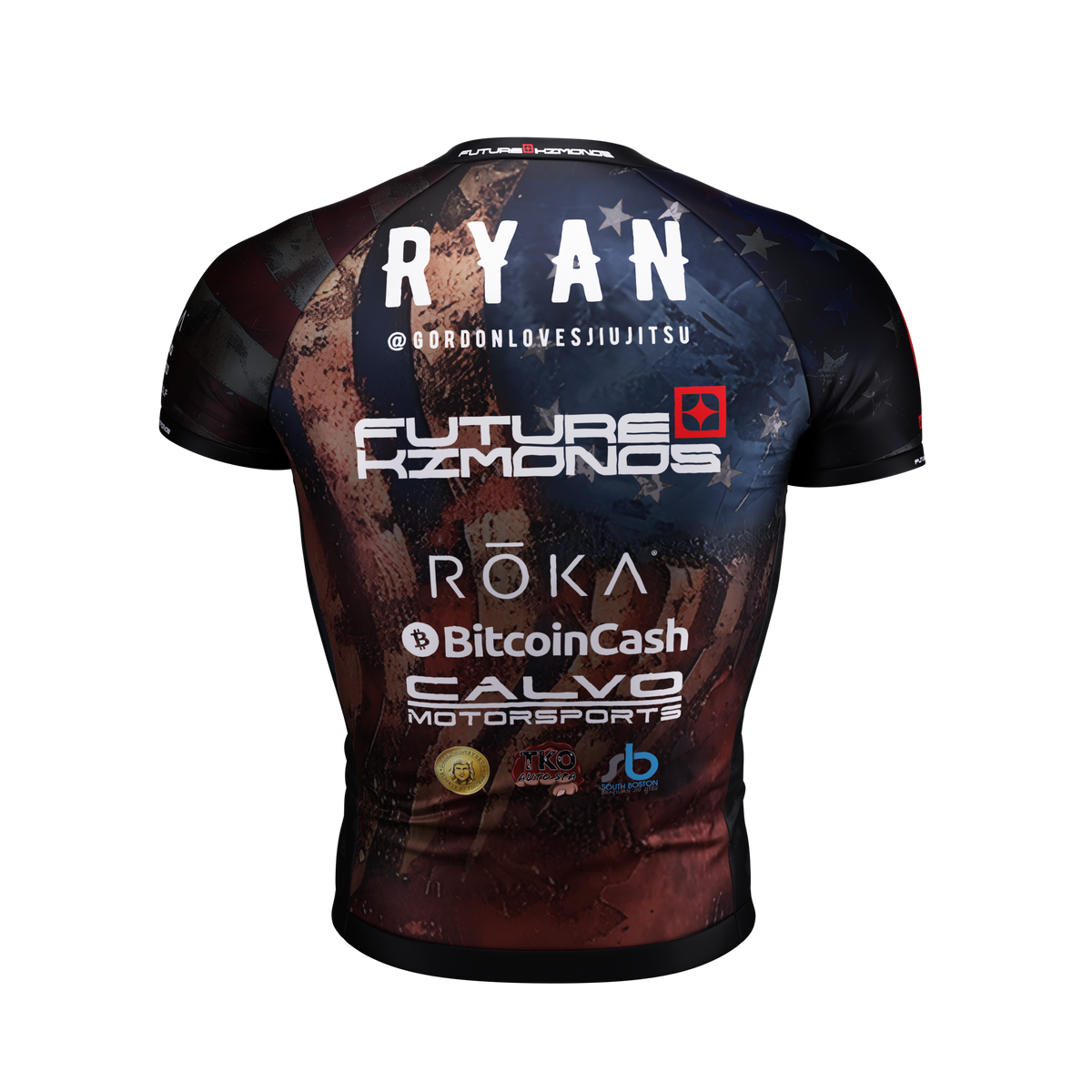 Gordon Ryan ADCC 2024 USA short sleeve rash guard, back