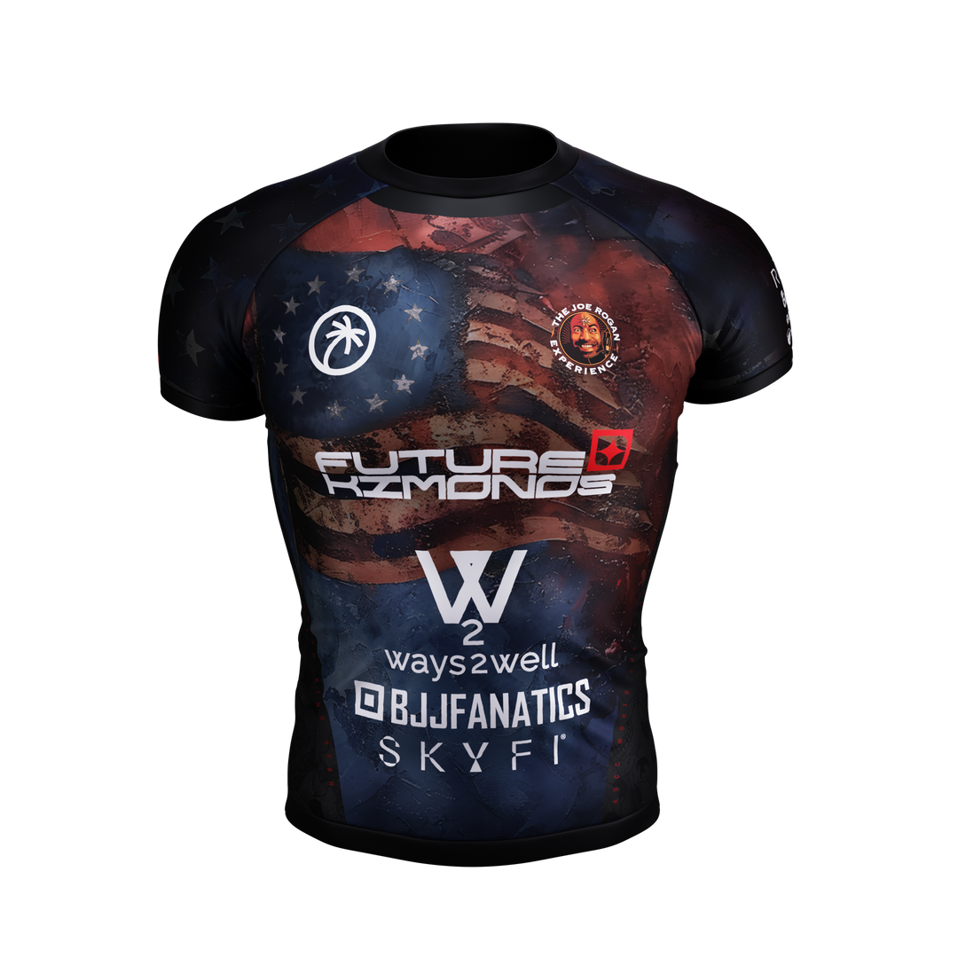 Gordon Ryan ADCC 2024 USA short sleeve rash guard, front