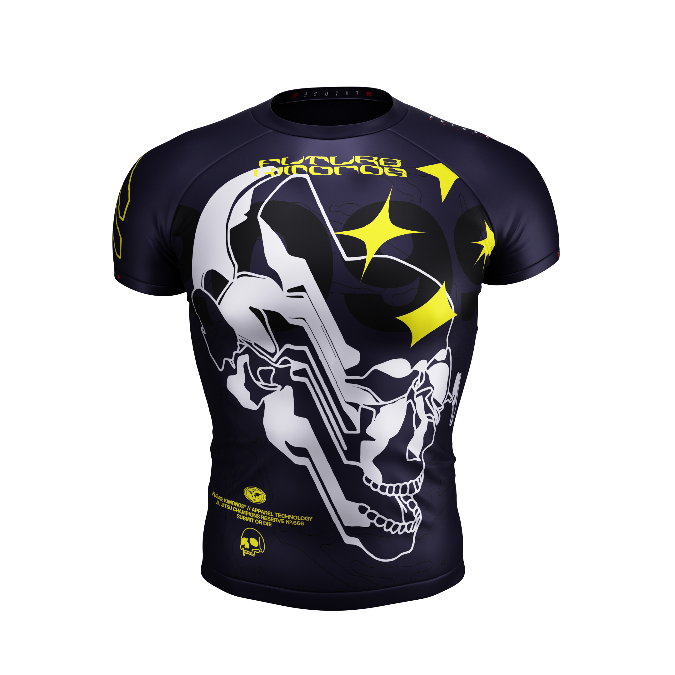 Grey Skull - Men's Short Sleeve Rash Guard – EARN THE GLORY