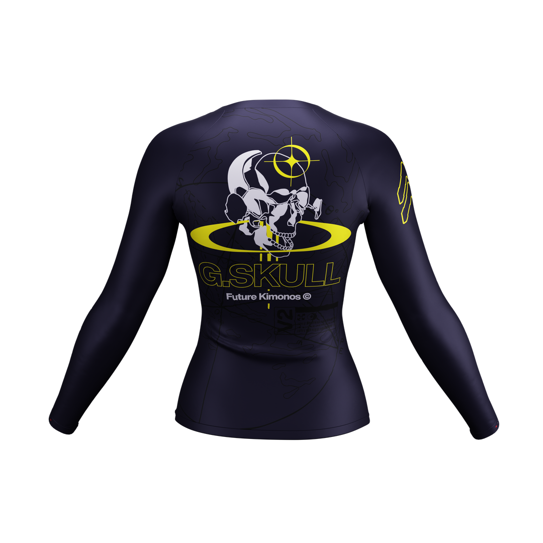 Grey Skull - Women's Long Sleeve Rash Guard