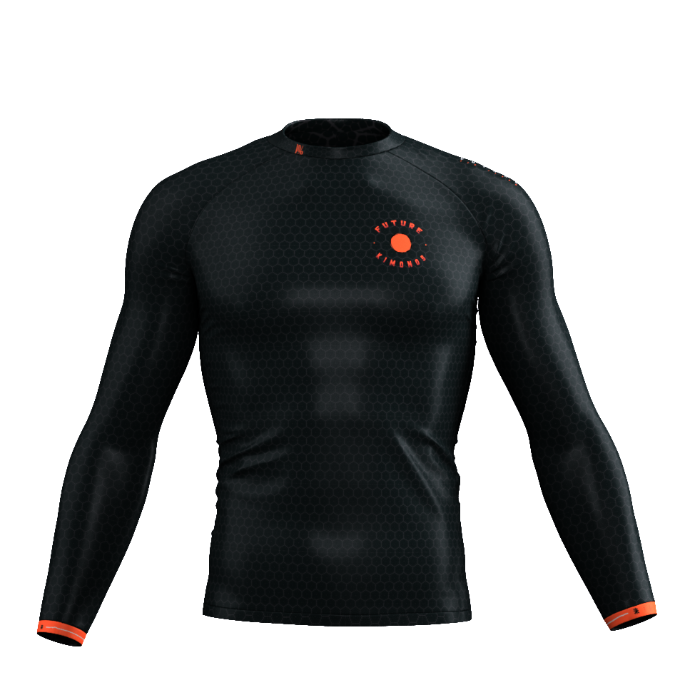 Immortal Samurai - Black Long Sleeve Rash Guard