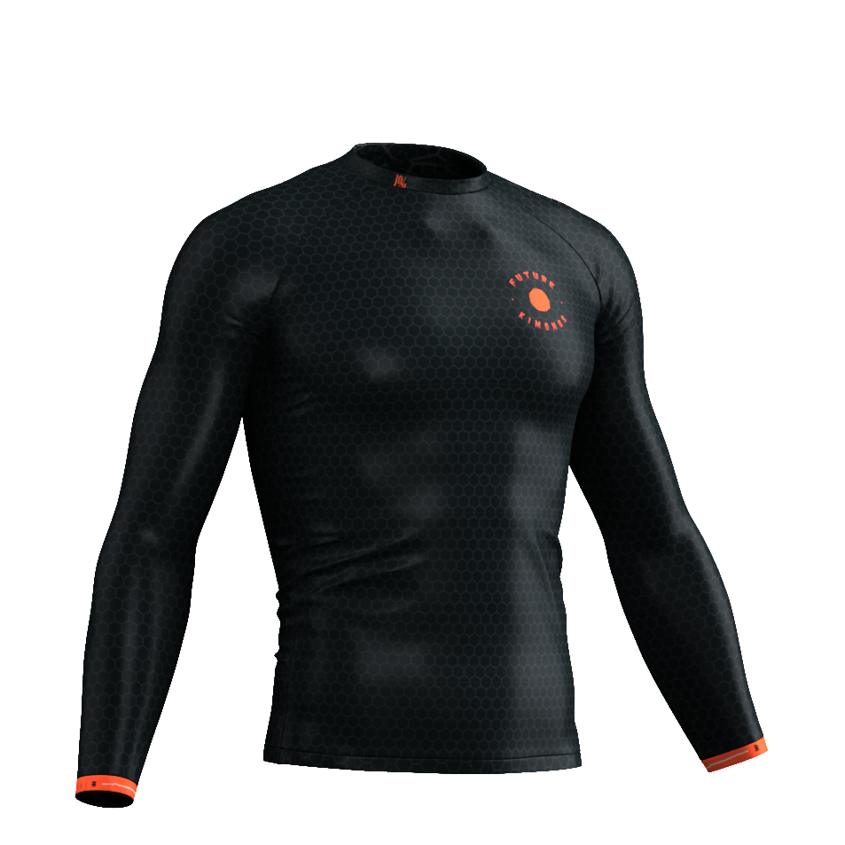 Immortal Samurai - Black Long Sleeve Rash Guard