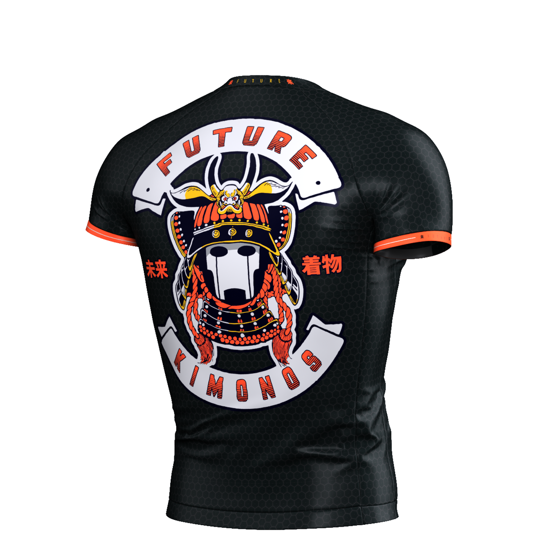 Immortal Samurai - Black Short Sleeve Rash Guard