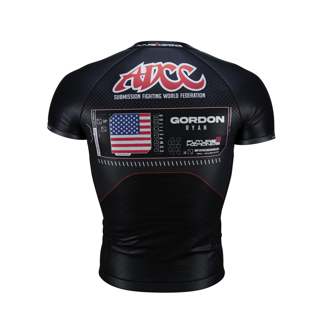 ADCC 2023 Competitor Series - BLACK Short Sleeve Rash Guard