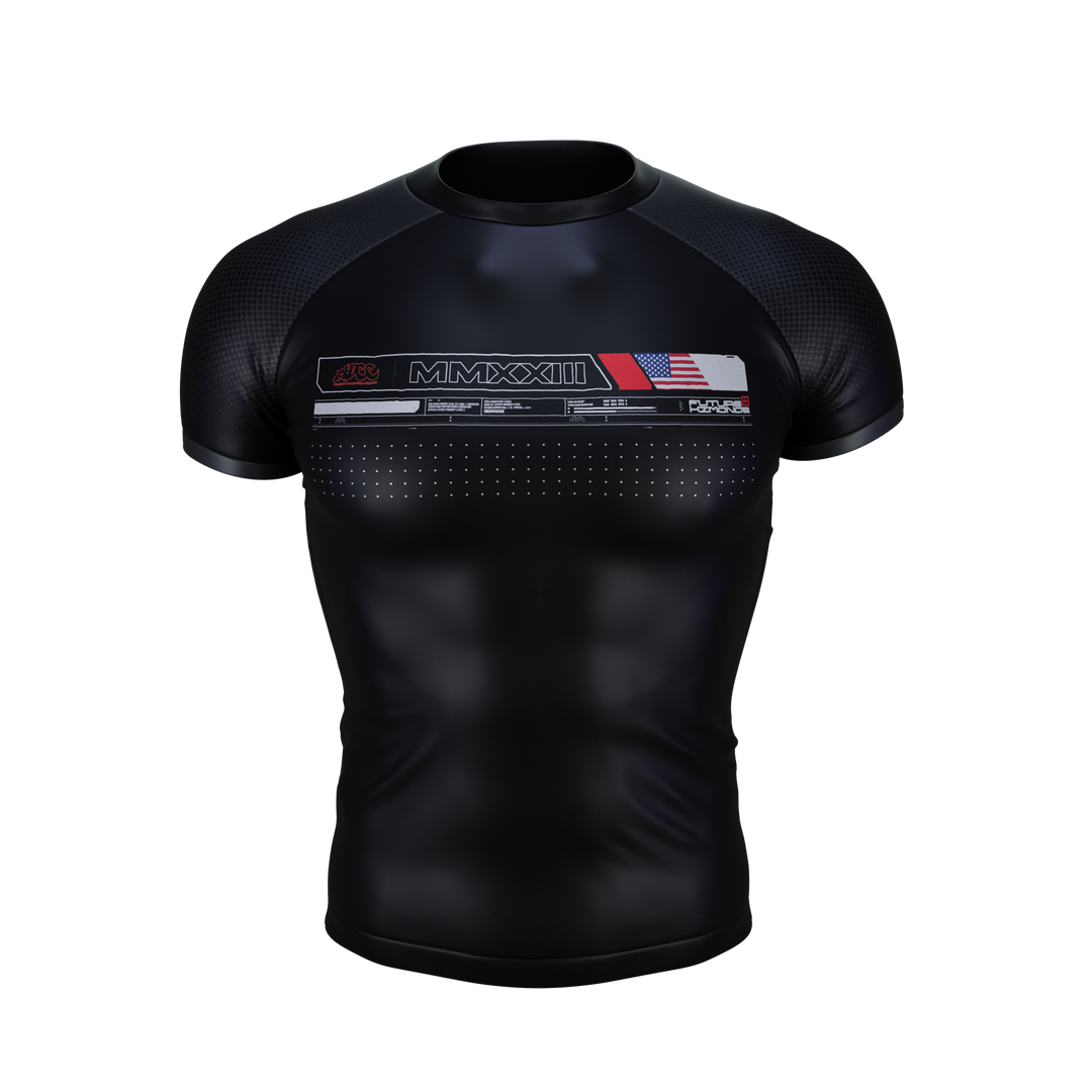 ADCC 2023 Competitor Series - BLACK Short Sleeve Rash Guard