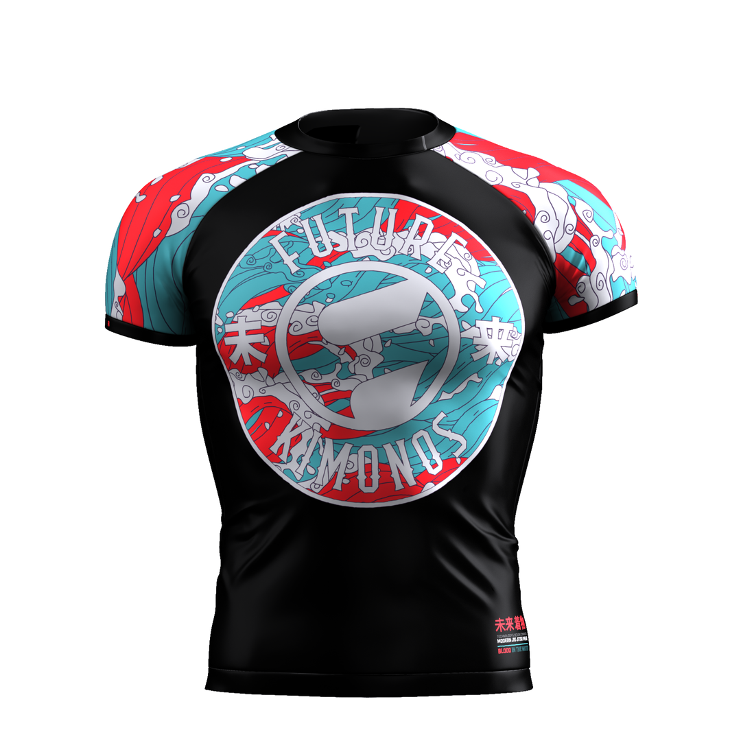 Blood In The Water - Short Sleeve Rash Guard