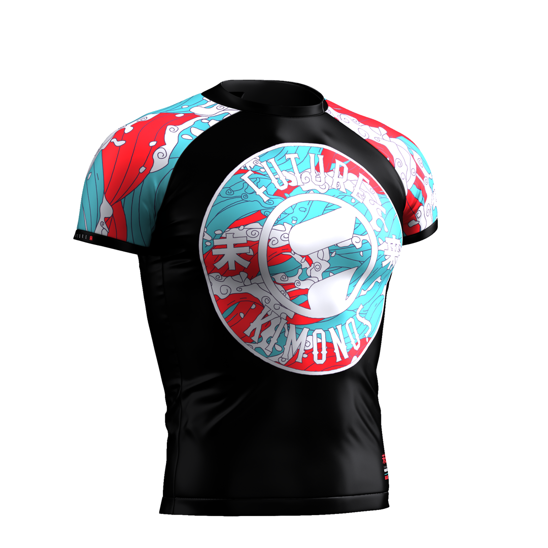 Blood In The Water - Short Sleeve Rash Guard