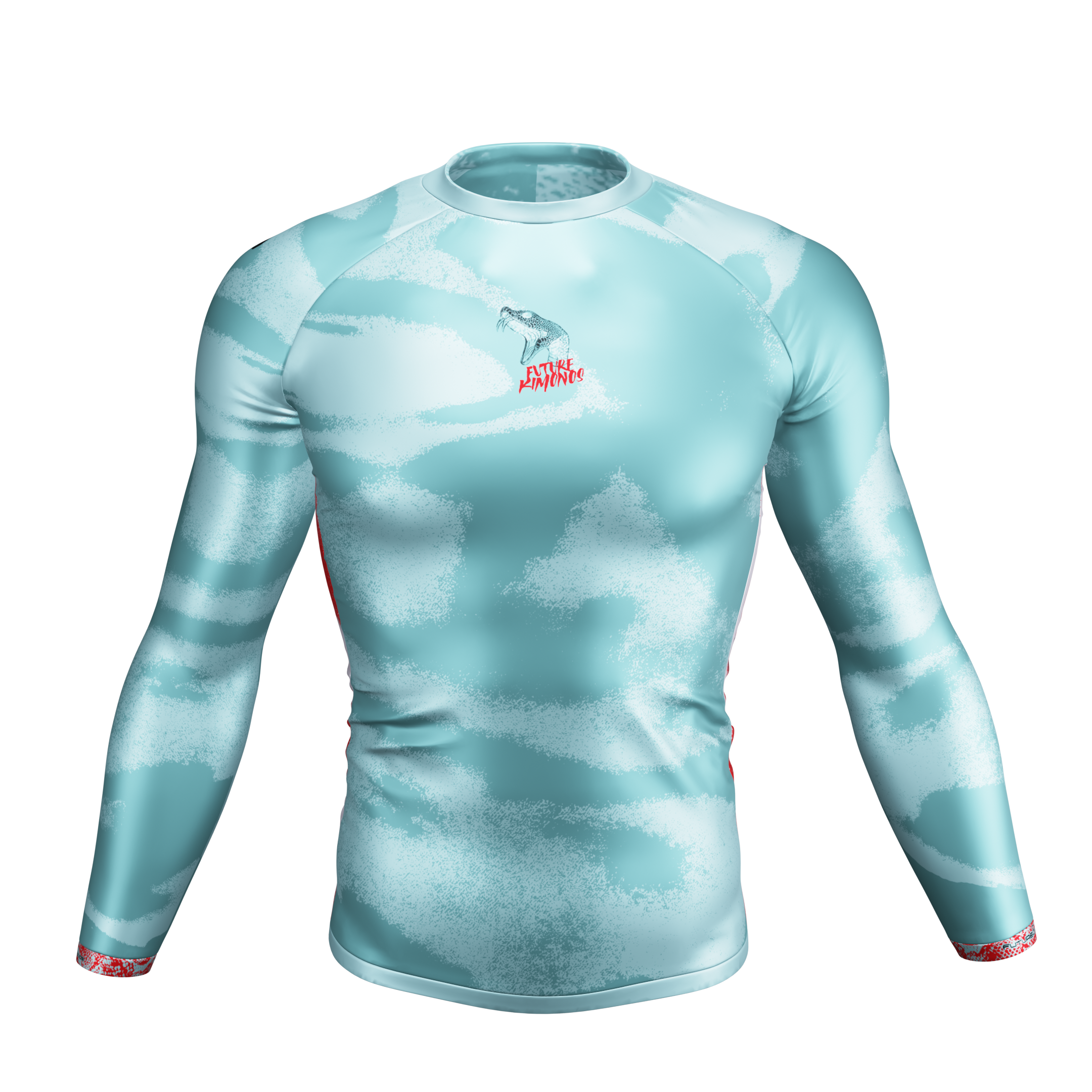 SERPENT CORE - Long Sleeve Rash Guard - Blue – EARN THE GLORY