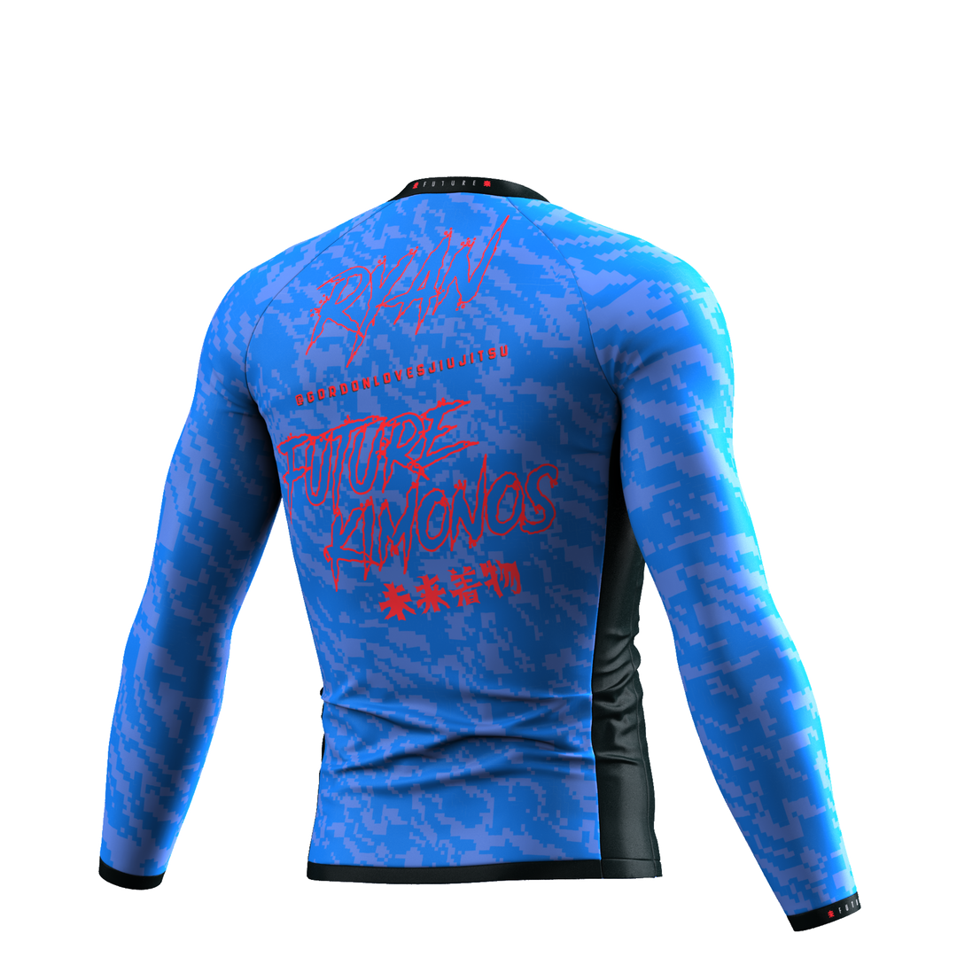 Under Dawg 2.0 - Blue Long Sleeve Rash Guard