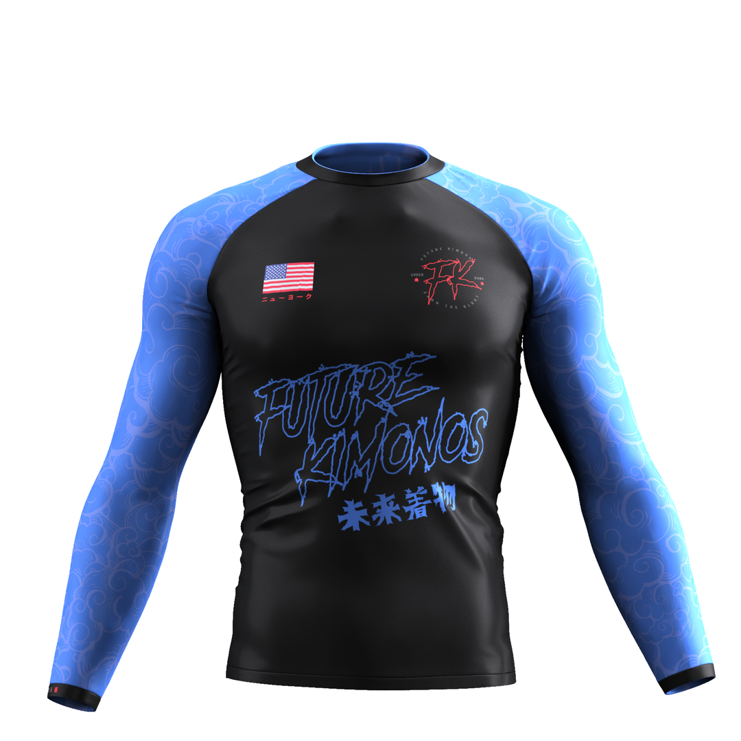 Under Dawg 2.0 - Blue Long Sleeve Rash Guard