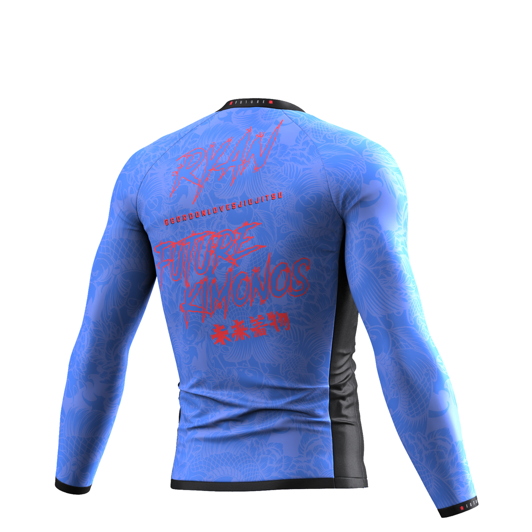 Under Dawg 2.0 - Blue Long Sleeve Rash Guard