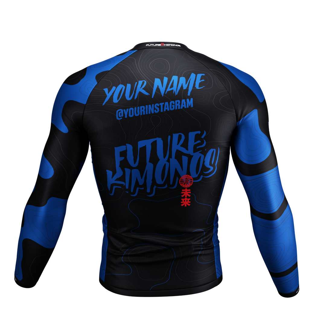 Cosmic Ranked Series - Blue Long Sleeve Rash Guard