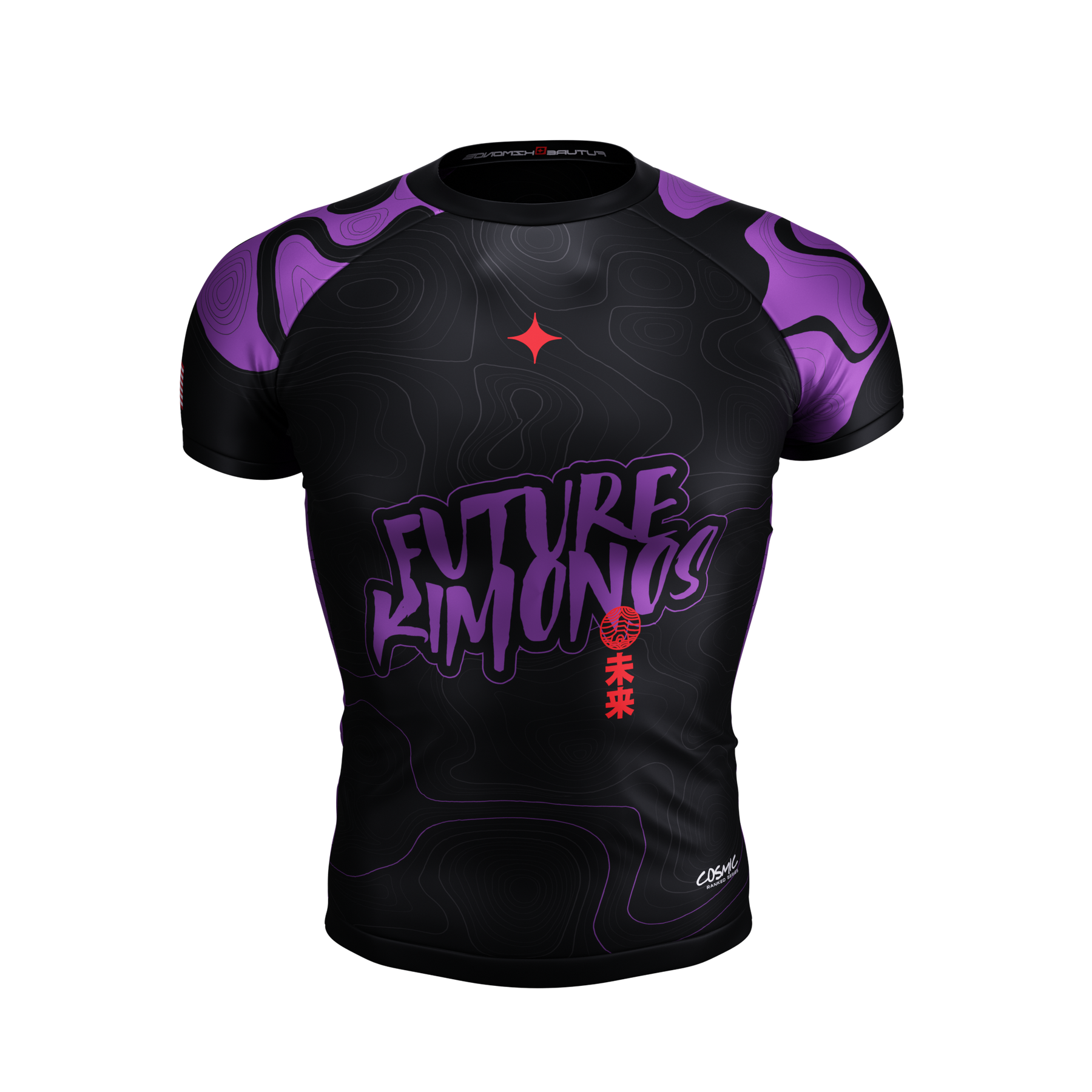 Cosmic Ranked Series - Purple Short Sleeve Rash Guard – EARN THE GLORY