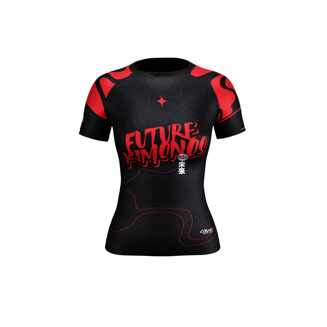 Cosmic Ranked Series - Red Women's Short Sleeve Rash Guard