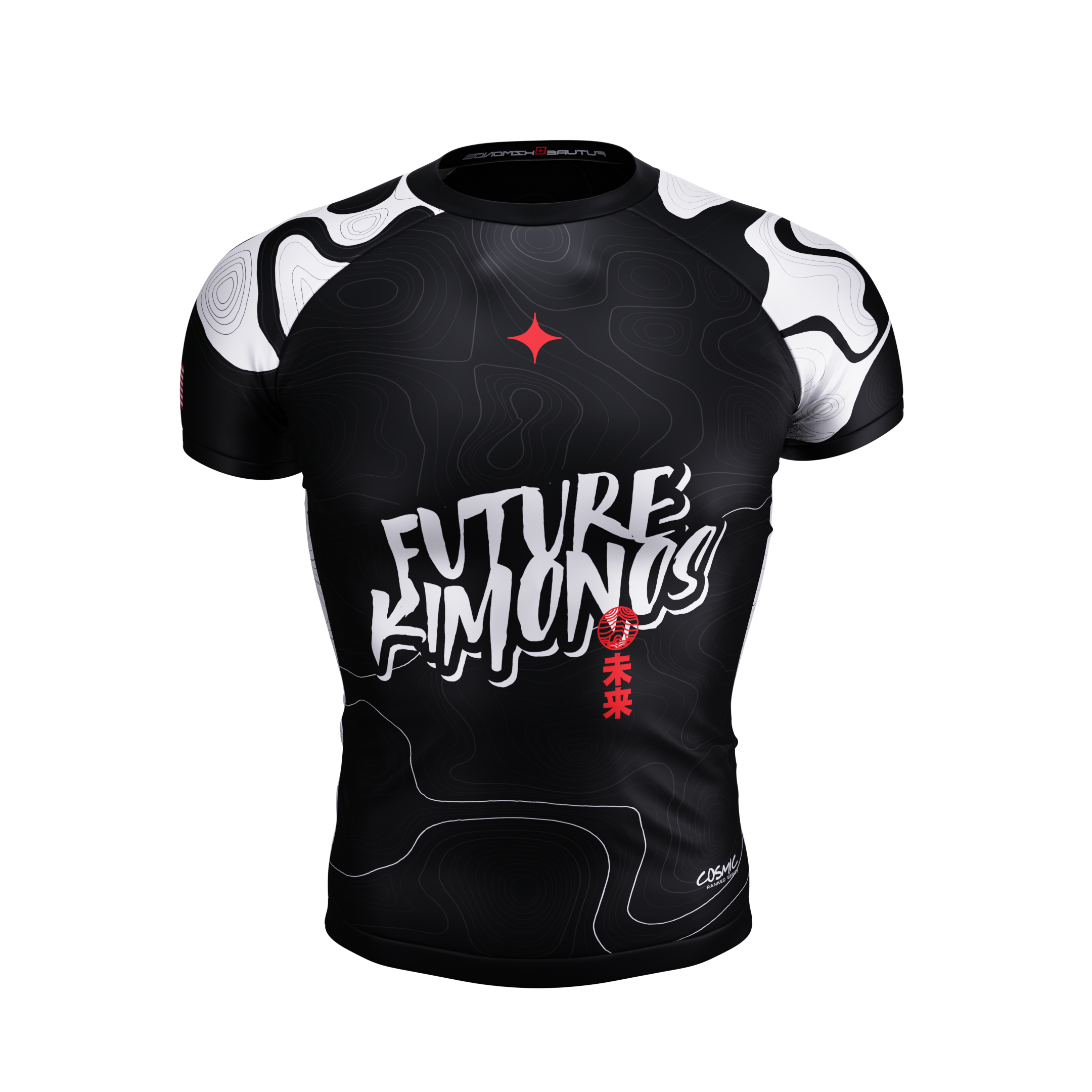 Cosmic Ranked Series - White Short Sleeve Rash Guard – EARN THE GLORY