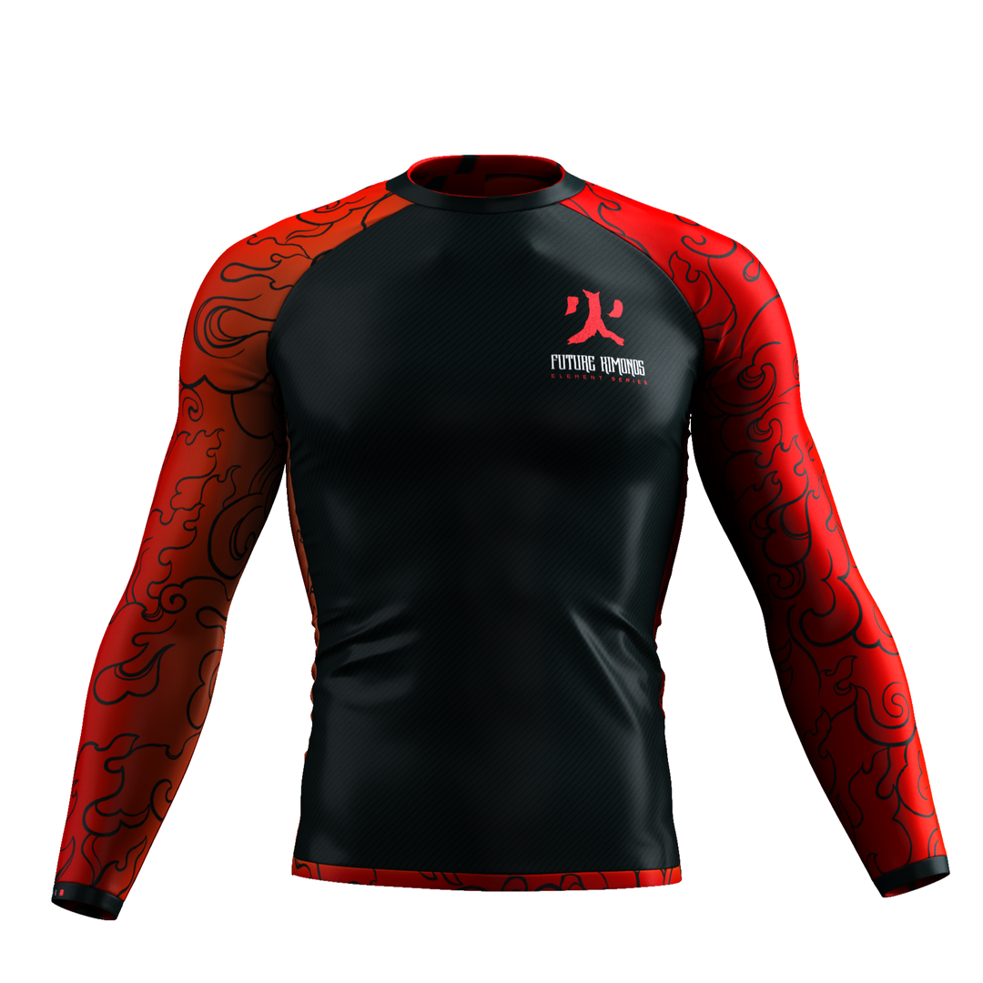 Elements Series - Fire Long Sleeve Rash Guard