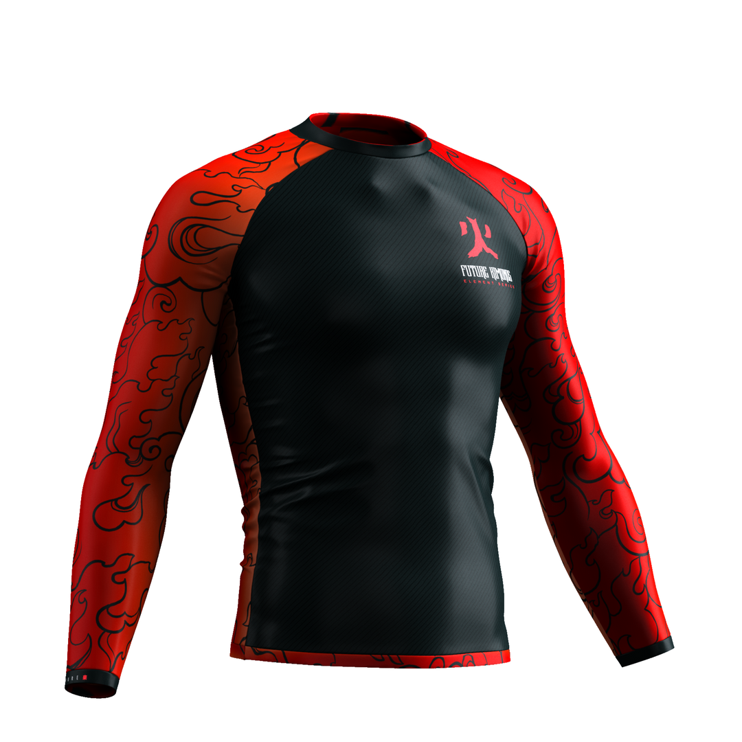 Elements Series - Fire Long Sleeve Rash Guard