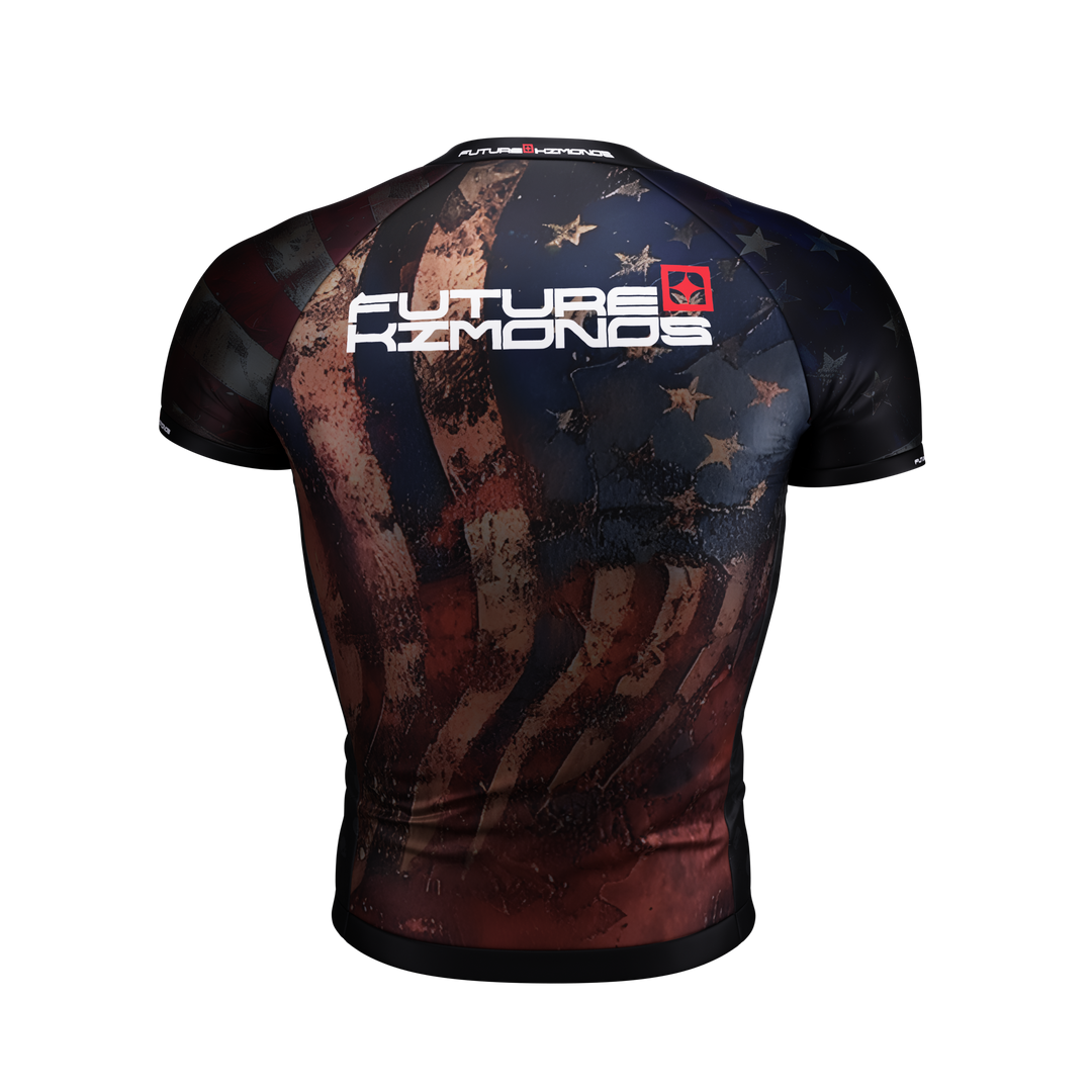 *IN STOCK* GORDON RYAN ADCC 2024 USA - SHORT SLEEVE RASH GUARD (No Sponsors)