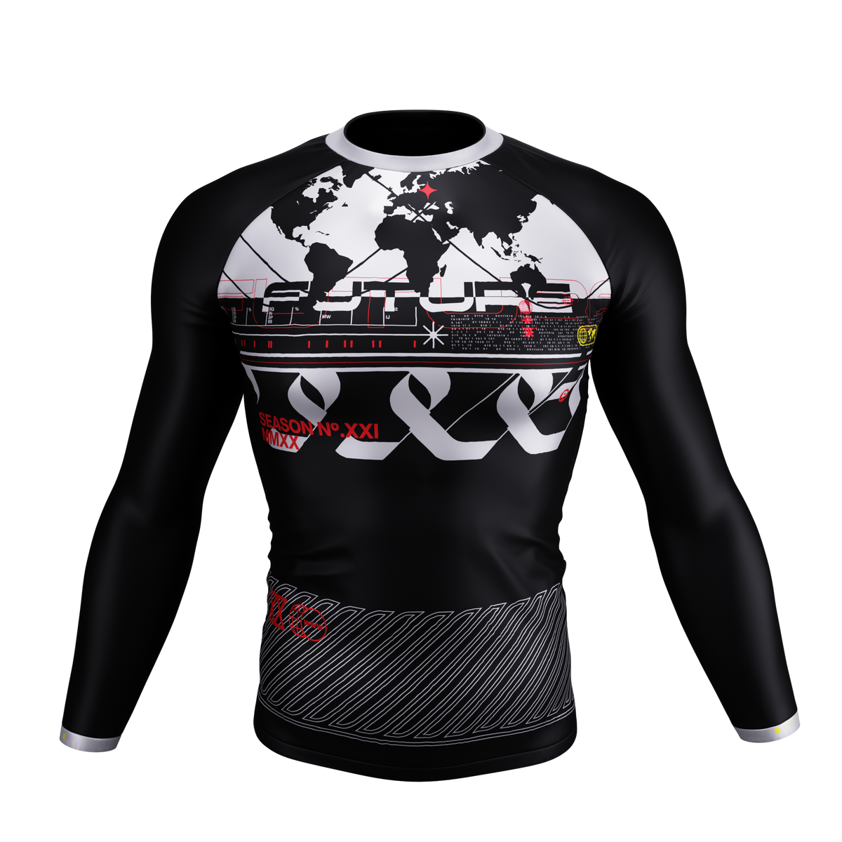 Prototype Series - Grey Long Sleeve Rash Guard – EARN THE GLORY