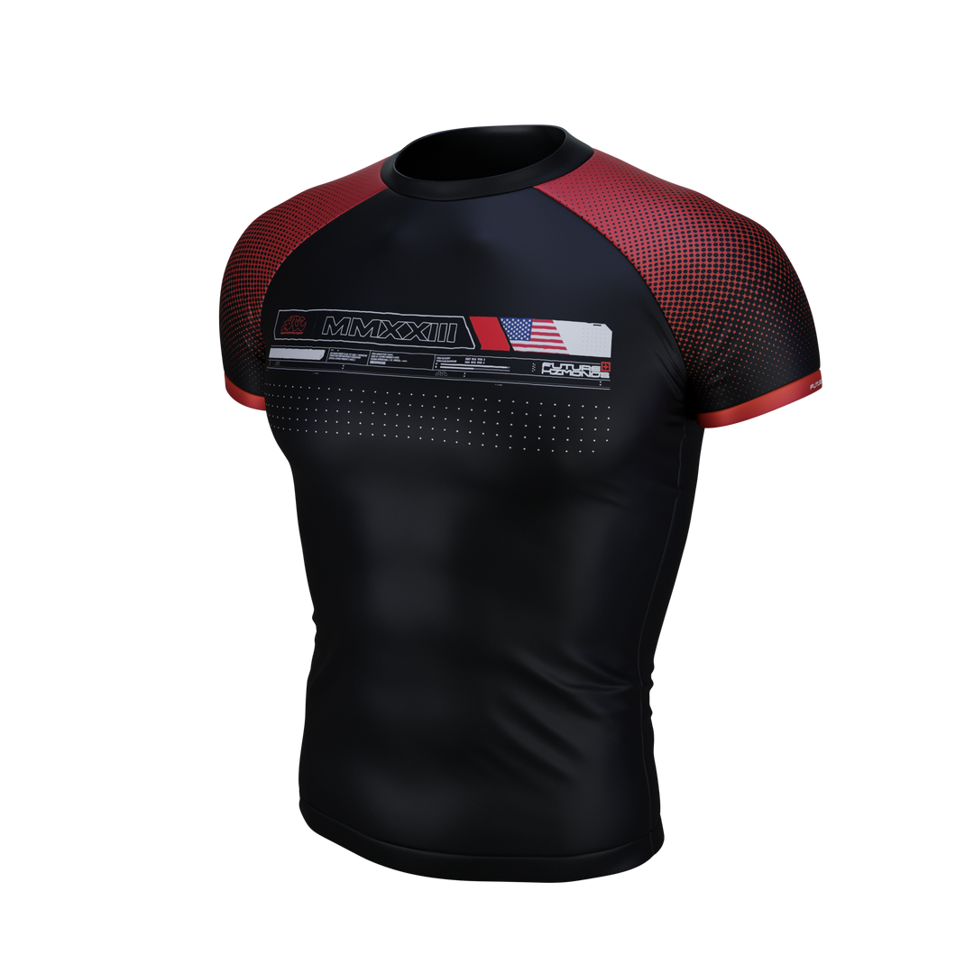 ADCC 2023 Competitor Series - RED Short Sleeve Rash Guard