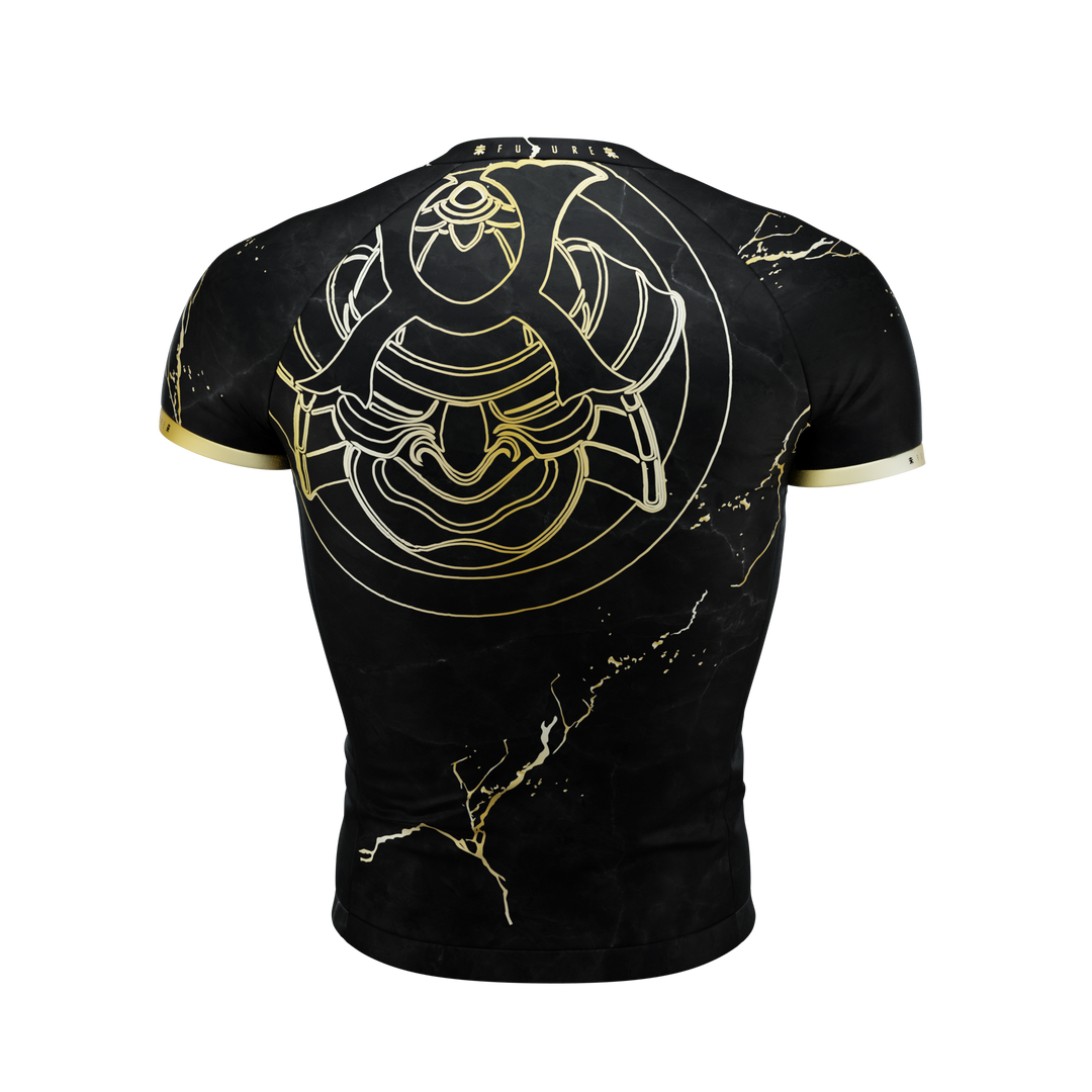 HONOR - Kintsugi Edition - Black Short Sleeve Rash Guard