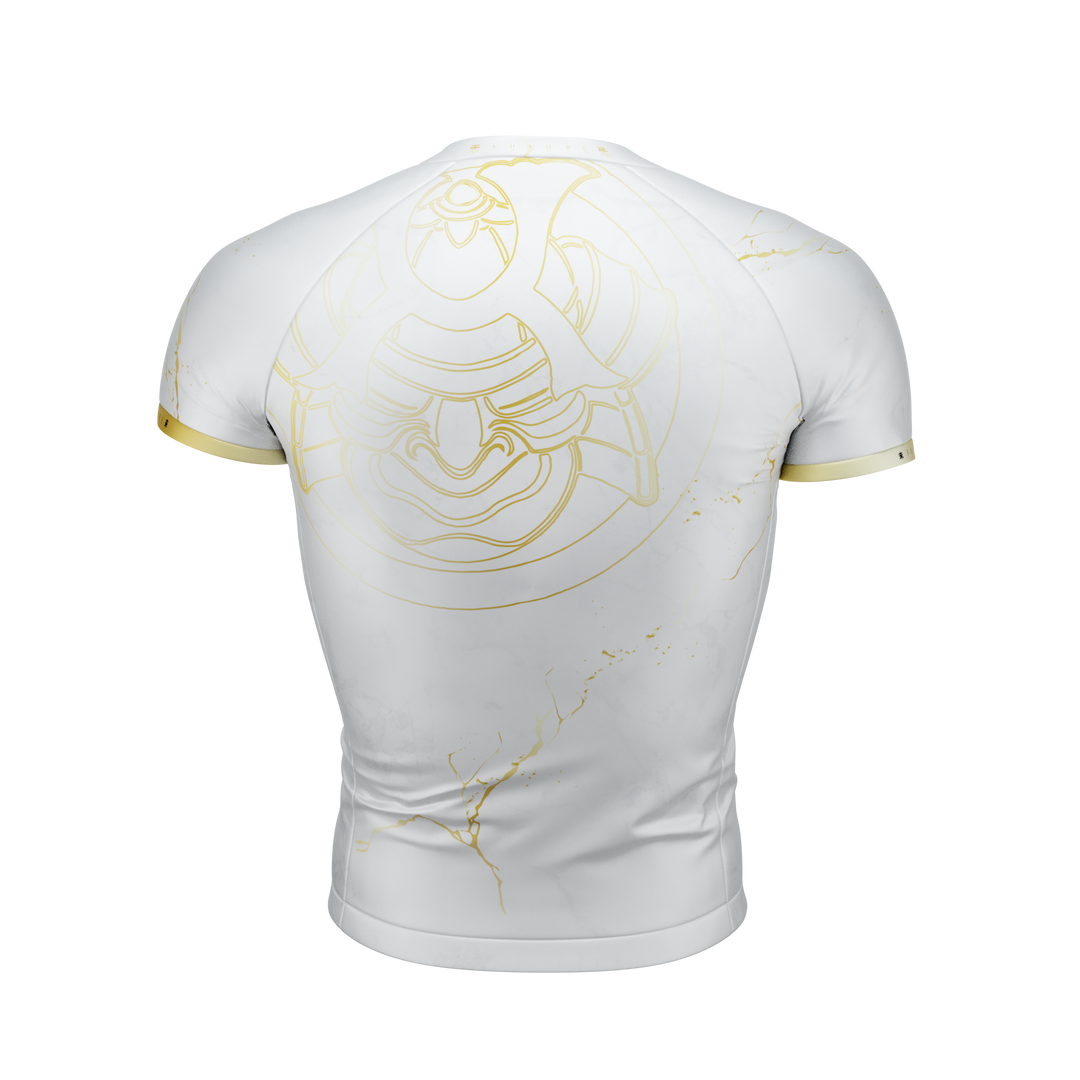 HONOR - Kintsugi Edition - White Short Sleeve Rash Guard