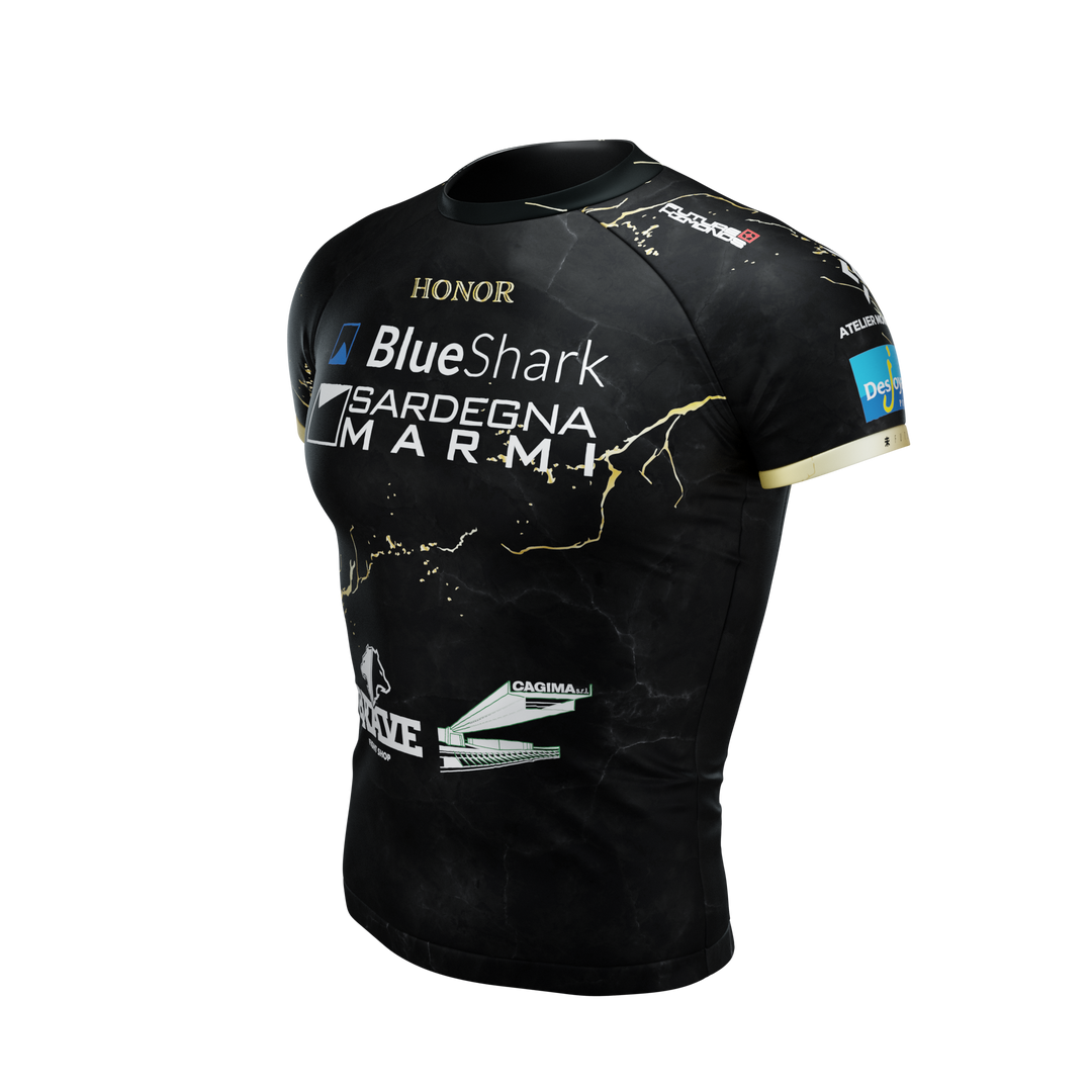 HONOR - Kintsugi Edition - Black Short Sleeve Rash Guard