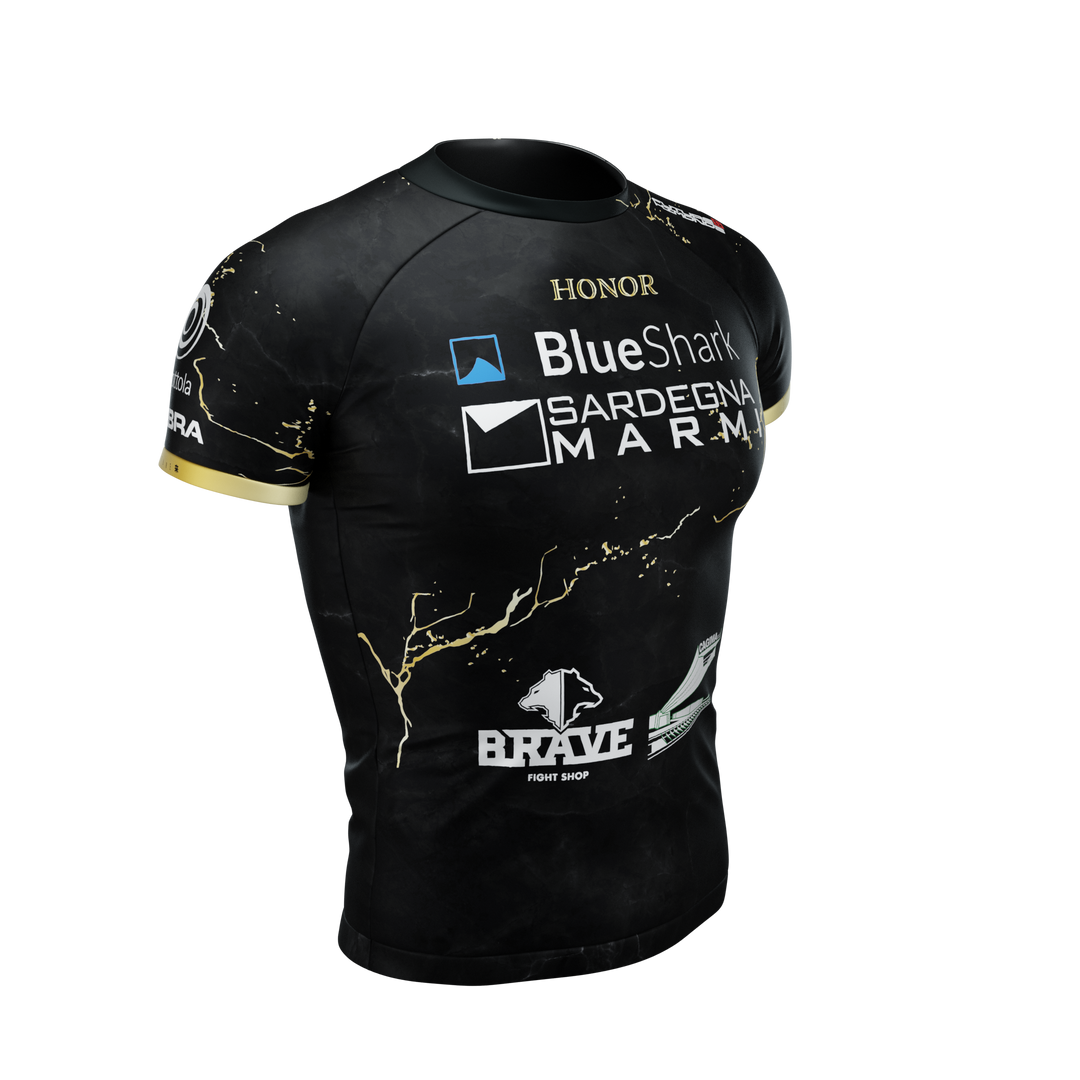 HONOR - Kintsugi Edition - Black Short Sleeve Rash Guard