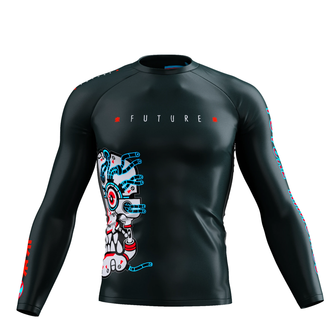 Future Kimonos v1.0 - BLACK Long Sleeve Rash Guard