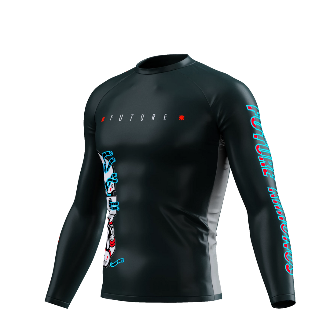 Future Kimonos v1.0 - BLACK Long Sleeve Rash Guard