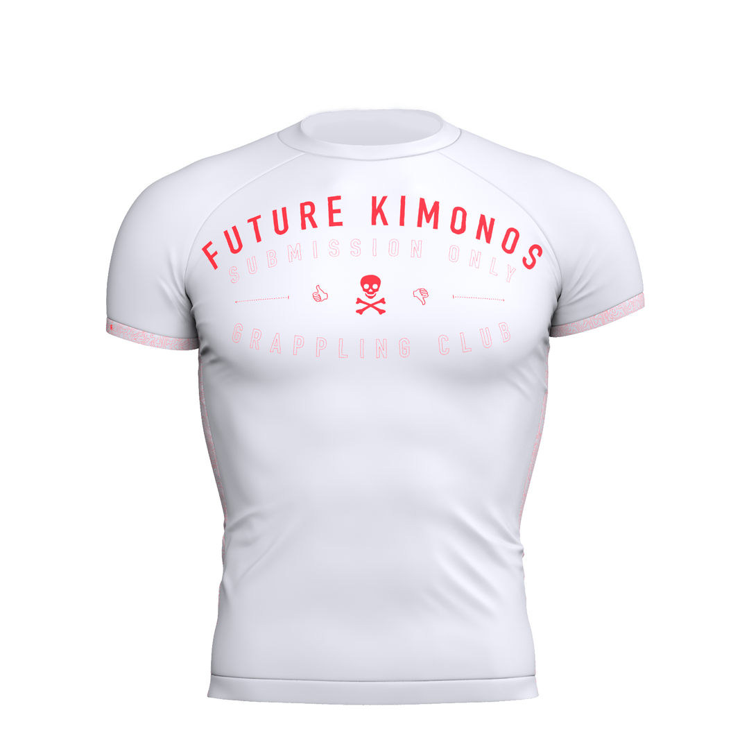 Sub Club - White Short Sleeve Rash Guard