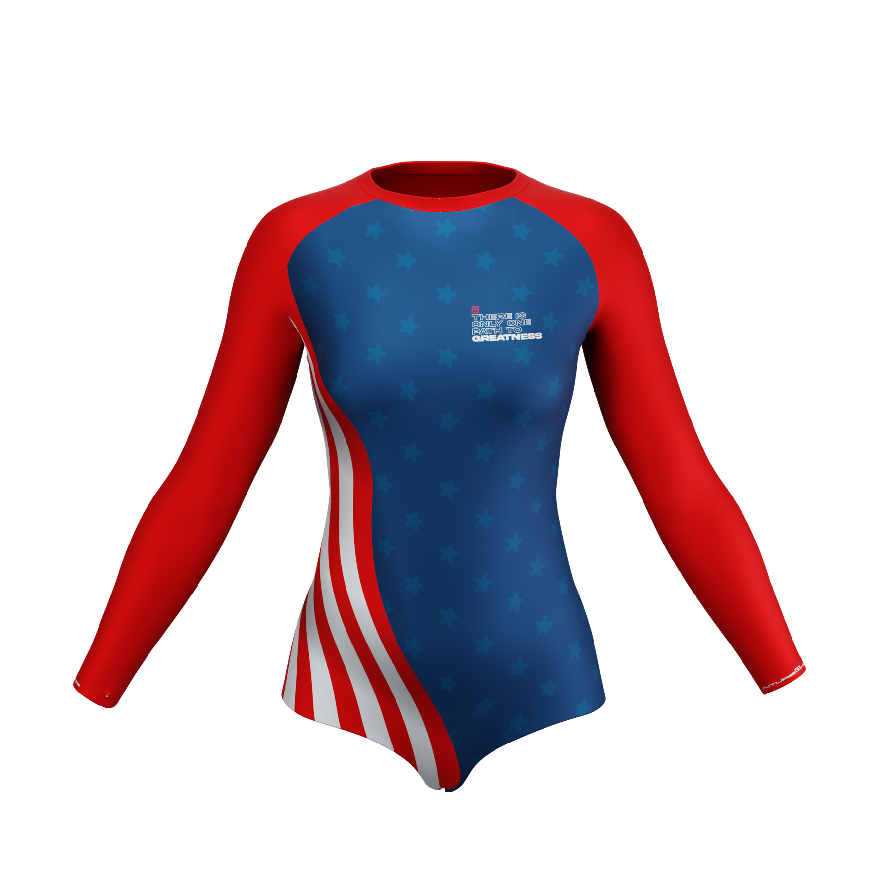 All American - Long Sleeve Womens Sports Rash Guard – EARN THE GLORY