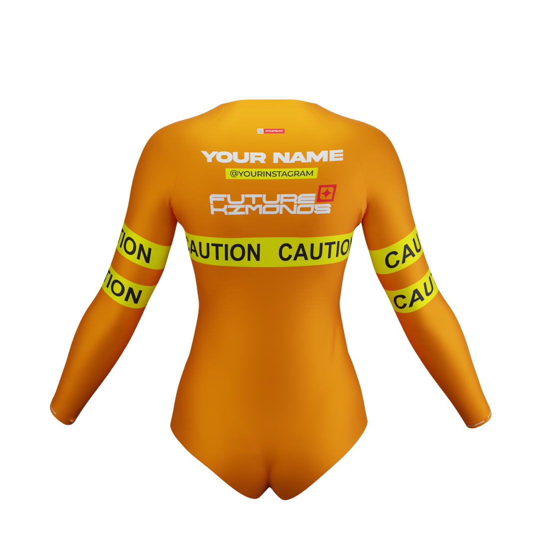 Caution - Women's Long Sleeve Rash Guard