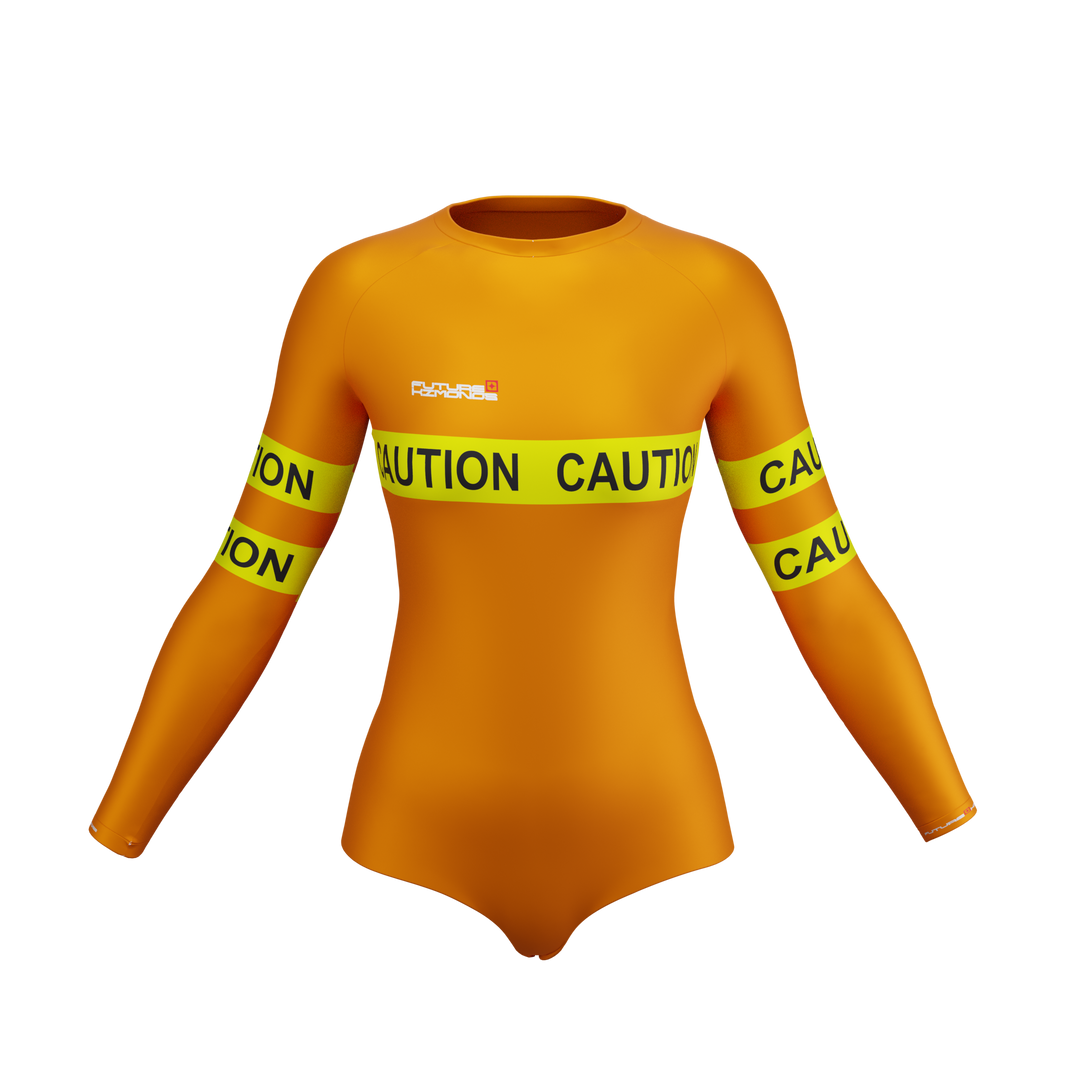 Caution - Women's Long Sleeve Rash Guard